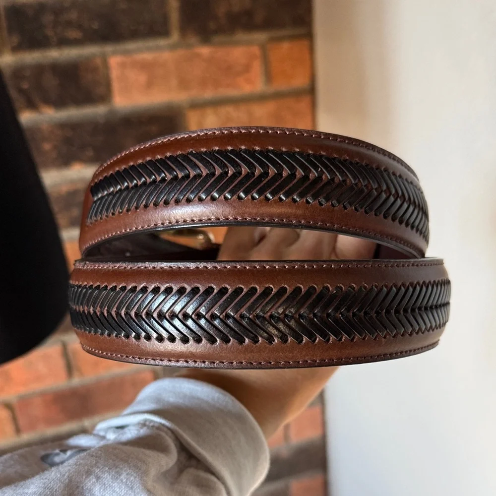 Nocona Dark Brown Leather‎ Belt